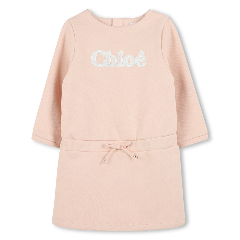 Vestido de moletão com laço CHLOE 
                    GIRL