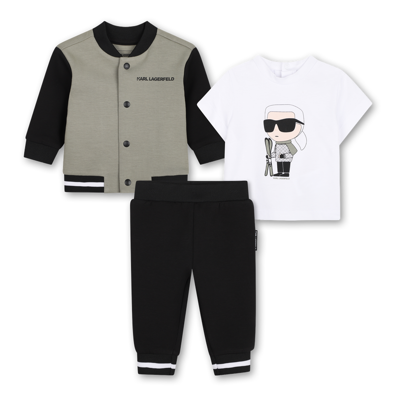 Conjunto de moletom KARL LAGERFELD KIDS 
                        MENINO