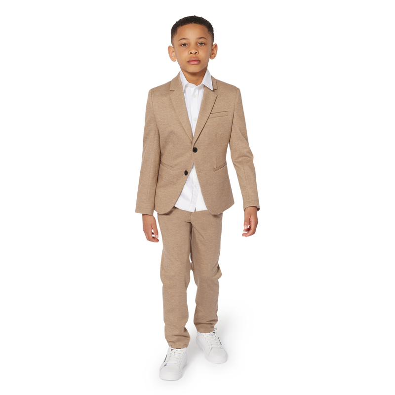 Camisa de algod&atilde;o lisa BOSS 
                        BOY