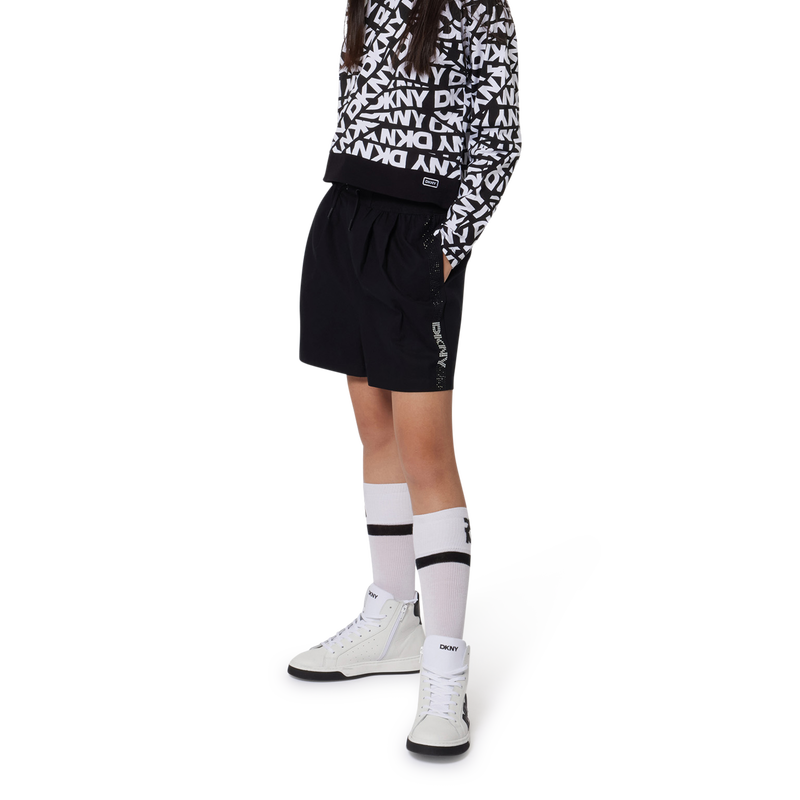 Cal&ccedil;&otilde;es de algod&atilde;o com strass DKNY 
                        GIRL