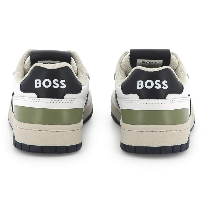 Dual-fabric lace-up sneakers BOSS 
                    BOY