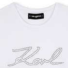 T-shirt de manga curta KARL LAGERFELD KIDS 
                    GIRL
