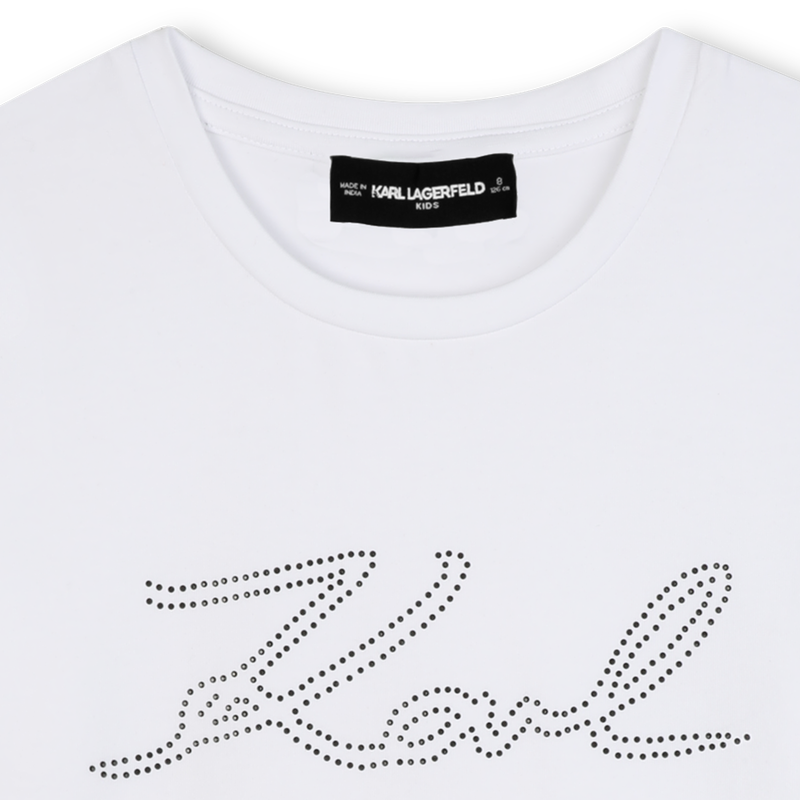 T-shirt de manga curta KARL LAGERFELD KIDS 
                        GIRL