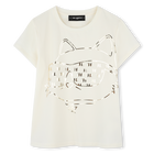 T-shirt de manga curta, MARFIM, hi-res
