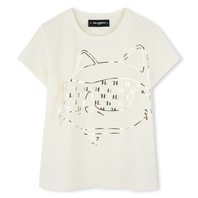 T-shirt de manga curta KARL LAGERFELD KIDS GIRL
