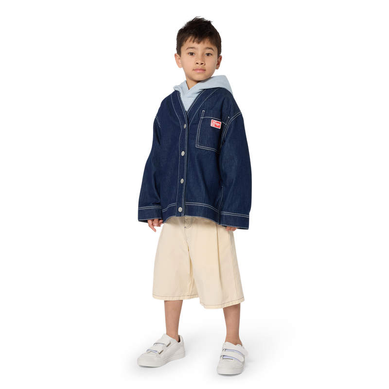 CAL&Ccedil;&Otilde;ES POPLIN BERMUDA KENZO KIDS 
                        BOY