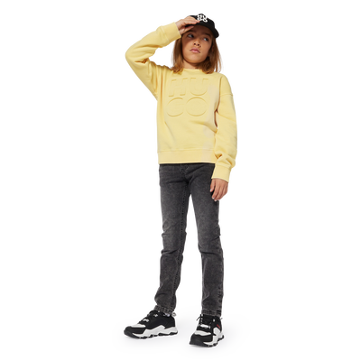Sweatshirt em molet&atilde;o HUGO BOY