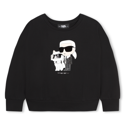 Sweatshirt com estampado KARL LAGERFELD KIDS GIRL