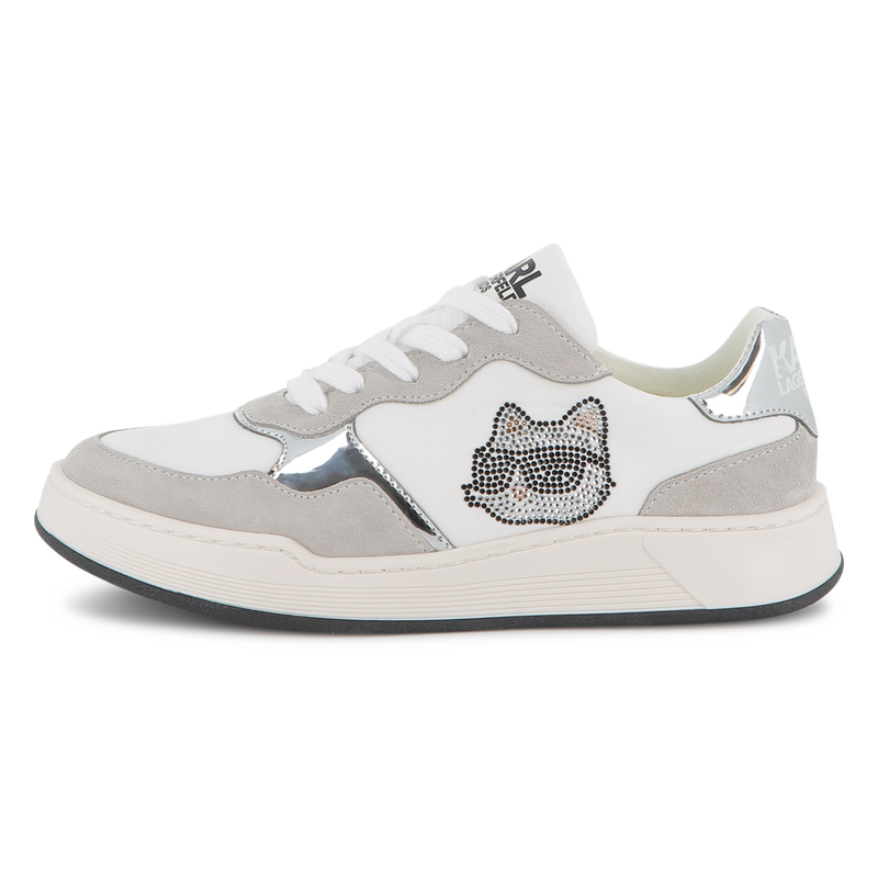 Tênis de cano baixo com cadarço KARL LAGERFELD KIDS 
                    GIRL