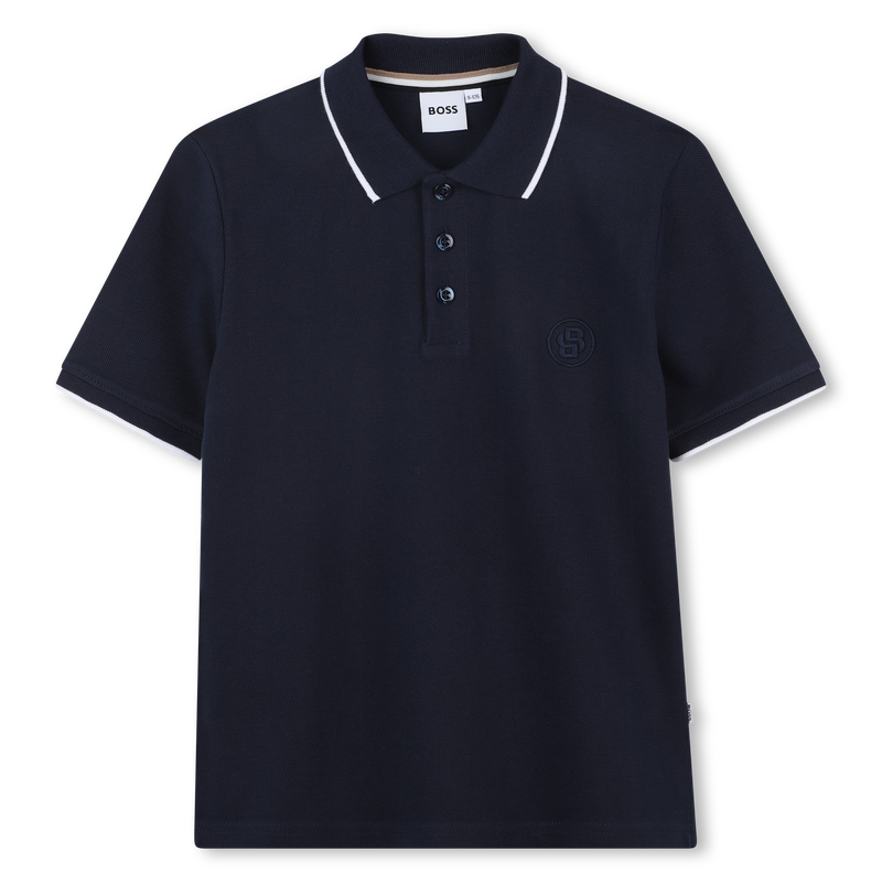 Polo corte direito em algod&atilde;o BOSS 
                        BOY