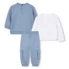 Conjunto de moletom, cal&ccedil;a e camiseta KARL LAGERFELD KIDS 
                    BOY