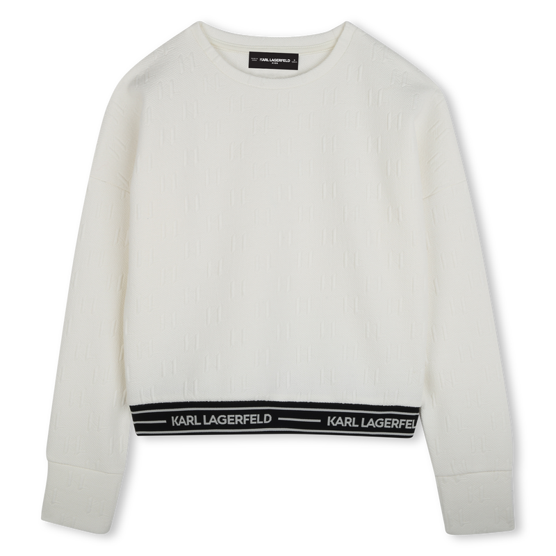 Sweatshirt de manga comprida KARL LAGERFELD KIDS 
                        GIRL