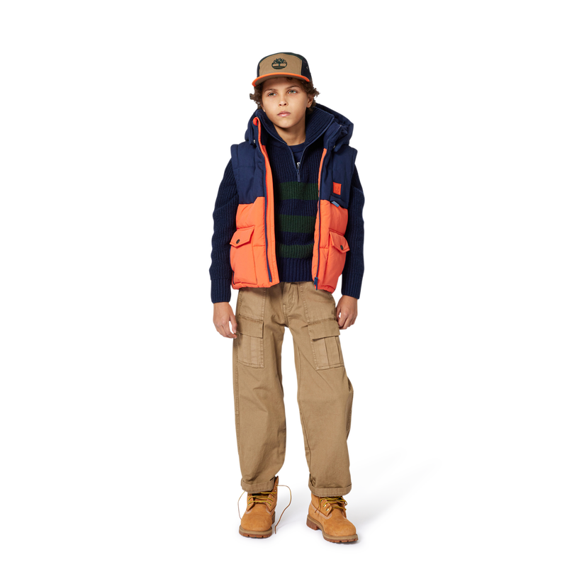 Camisola trucker de algod&atilde;o TIMBERLAND 
                        BOY
