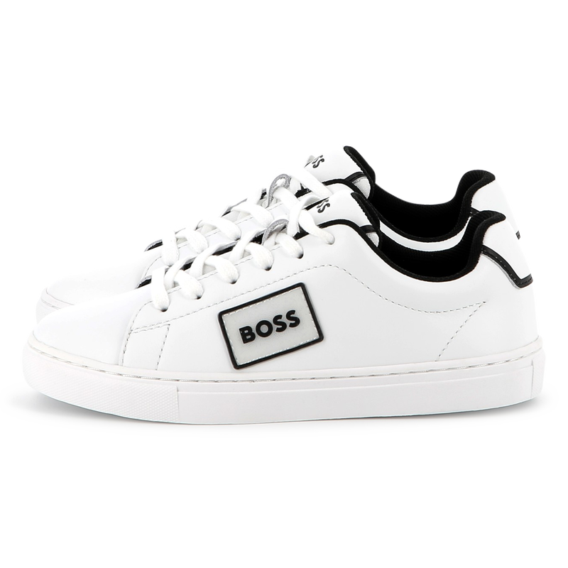 T&ecirc;nis de couro bovino BOSS 
                        BOY