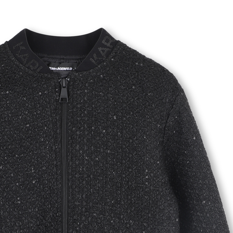 Jaqueta de poliéster KARL LAGERFELD KIDS 
                    GIRL