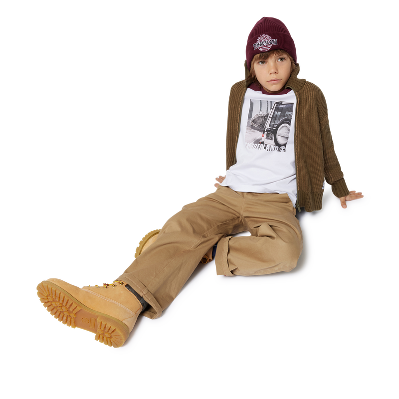 T-shirt bicolor com estampa TIMBERLAND 
                        BOY