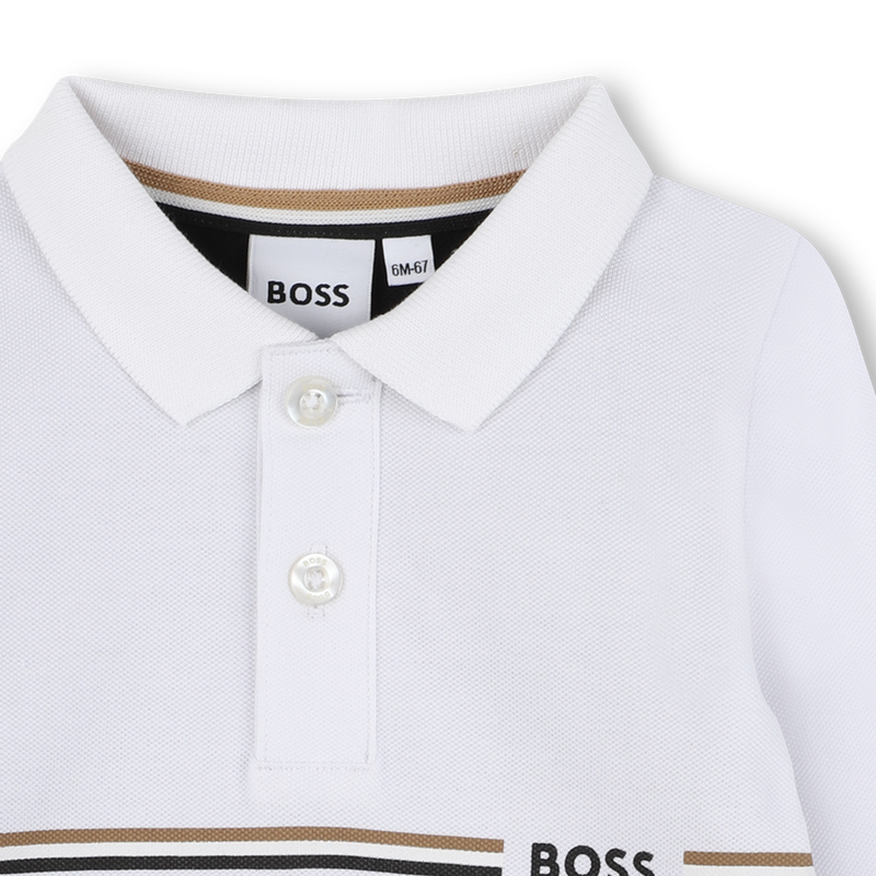 Camisa pólo de manga comprida BOSS 
                    BOY