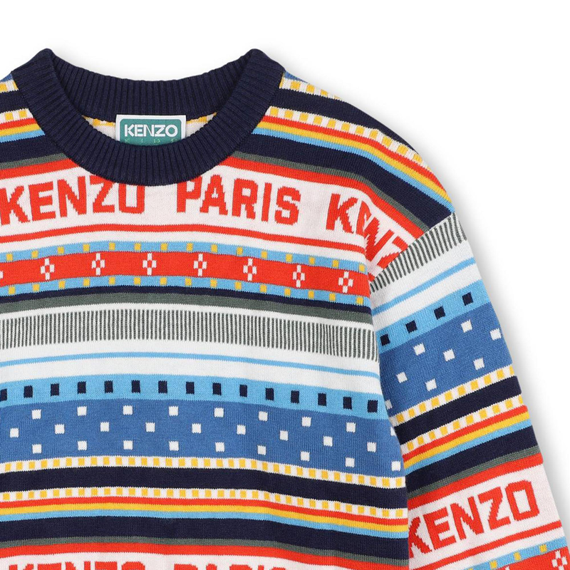 Jacquard Knitted Sweater KENZO KIDS 
                    BOY