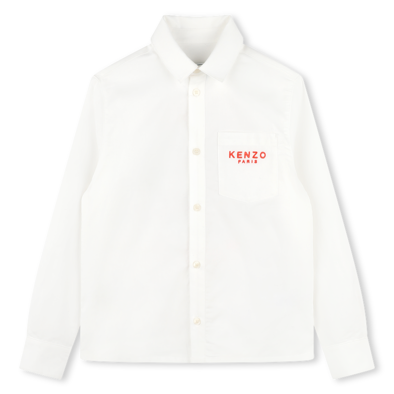Embroidered cotton shirt KENZO KIDS 
                    BOY