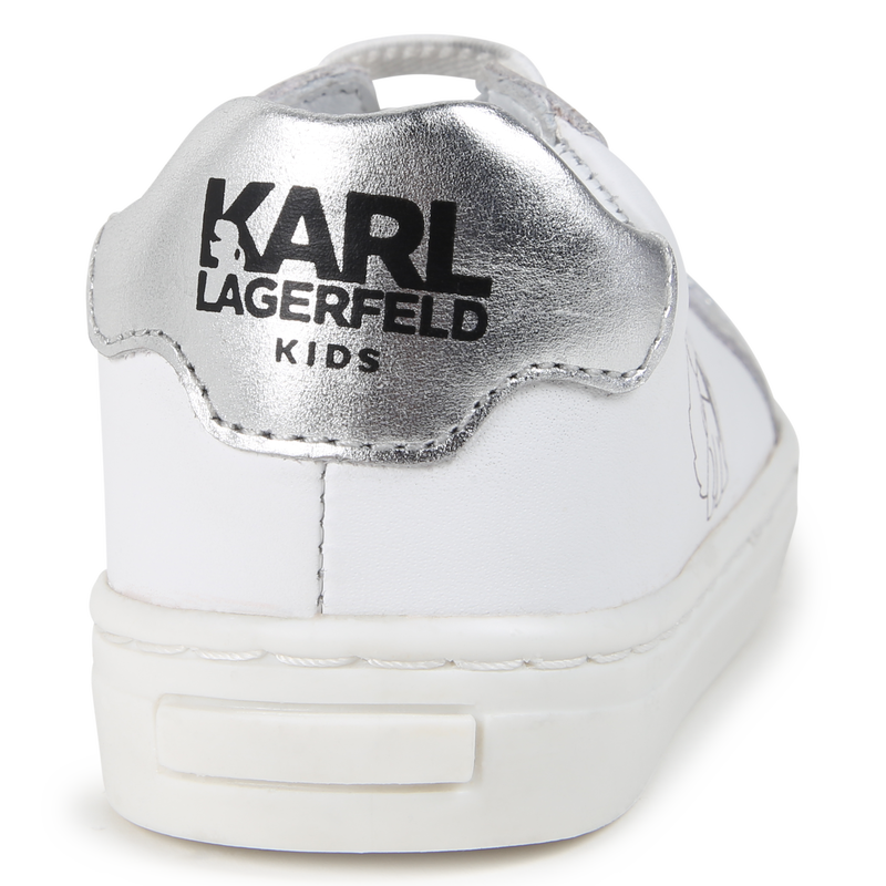 Sapatilhas baixas em pele KARL LAGERFELD KIDS 
                        UNISEX