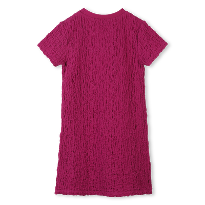 Short-sleeved waffled dress DKNY GIRL