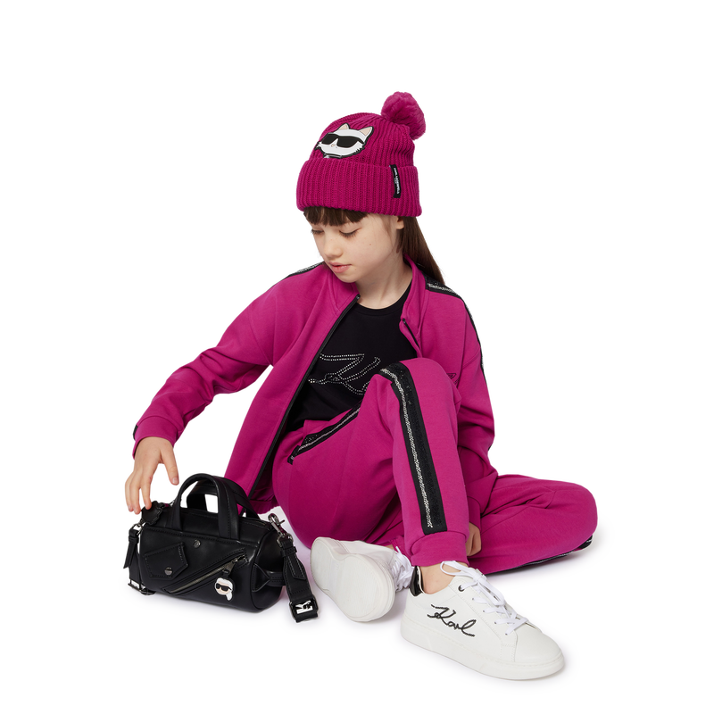 Cardigã duplo em jersey KARL LAGERFELD KIDS 
                    GIRL