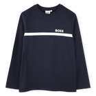 Camiseta de manga longa, AZUL MARINHO, hi-res