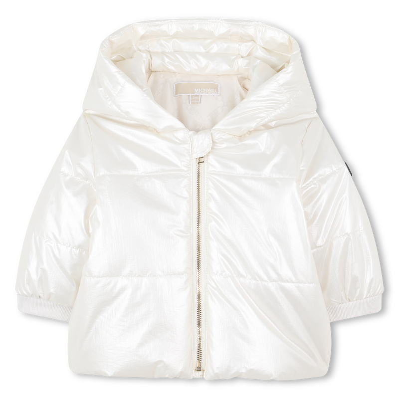 Jaqueta brilhante com capuz MICHAEL KORS 
                    GIRL
