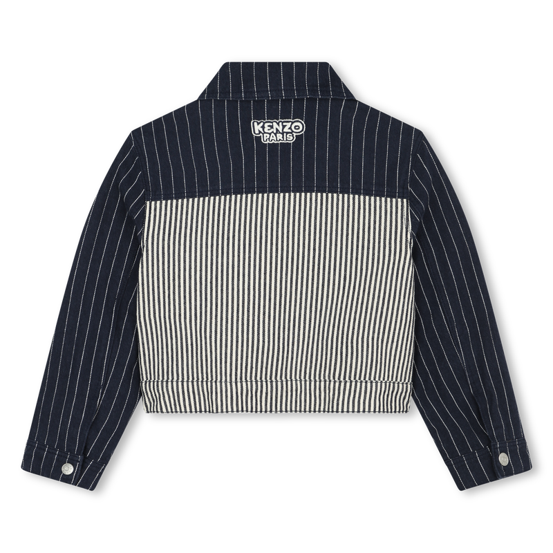 Casaco de ganga às riscas KENZO KIDS 
                    GIRL