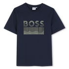 T-shirt de manga curta, AZUL MARINHO, hi-res