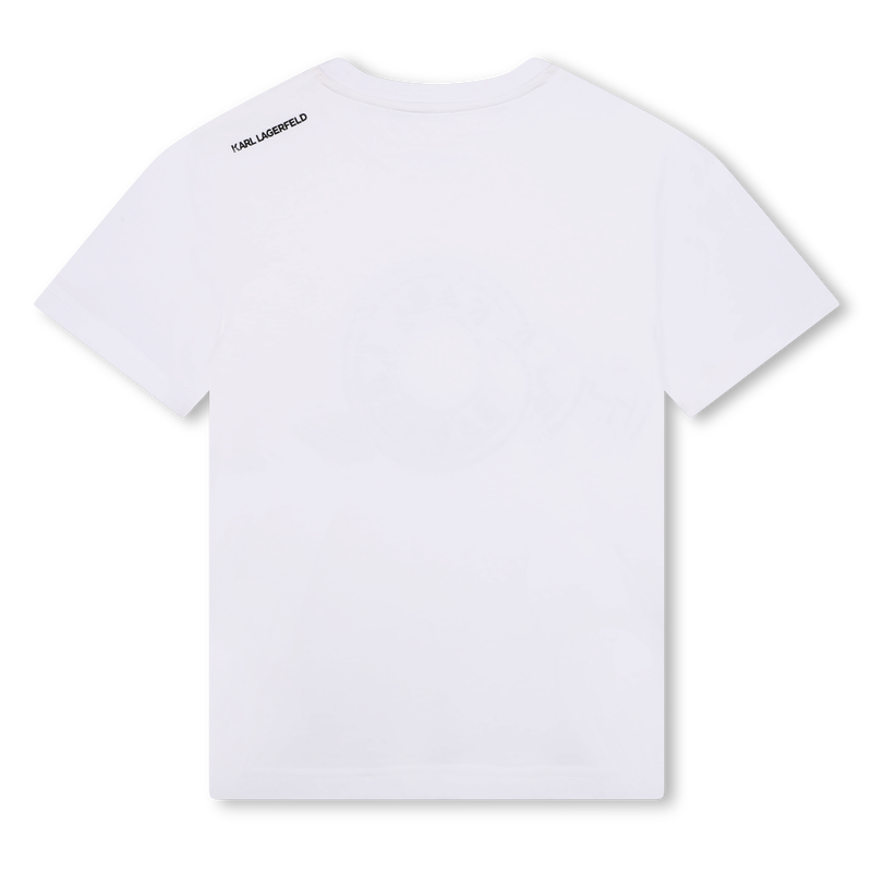 Short-Sleeved Cotton T-Shirt KARL LAGERFELD KIDS 
                    BOY