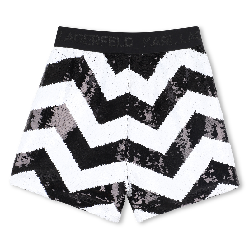 Calções em espinha de peixe KARL LAGERFELD KIDS 
                    GIRL