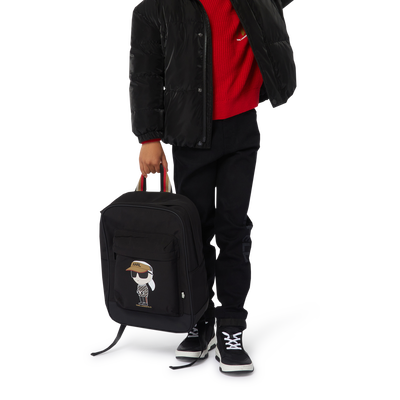 Sapatilhas cano alto em pele KARL LAGERFELD KIDS BOY