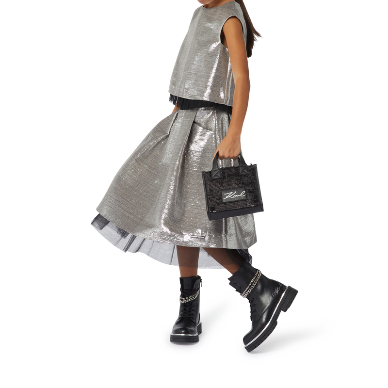 Top sem mangas com fecho KARL LAGERFELD KIDS 
                        GIRL