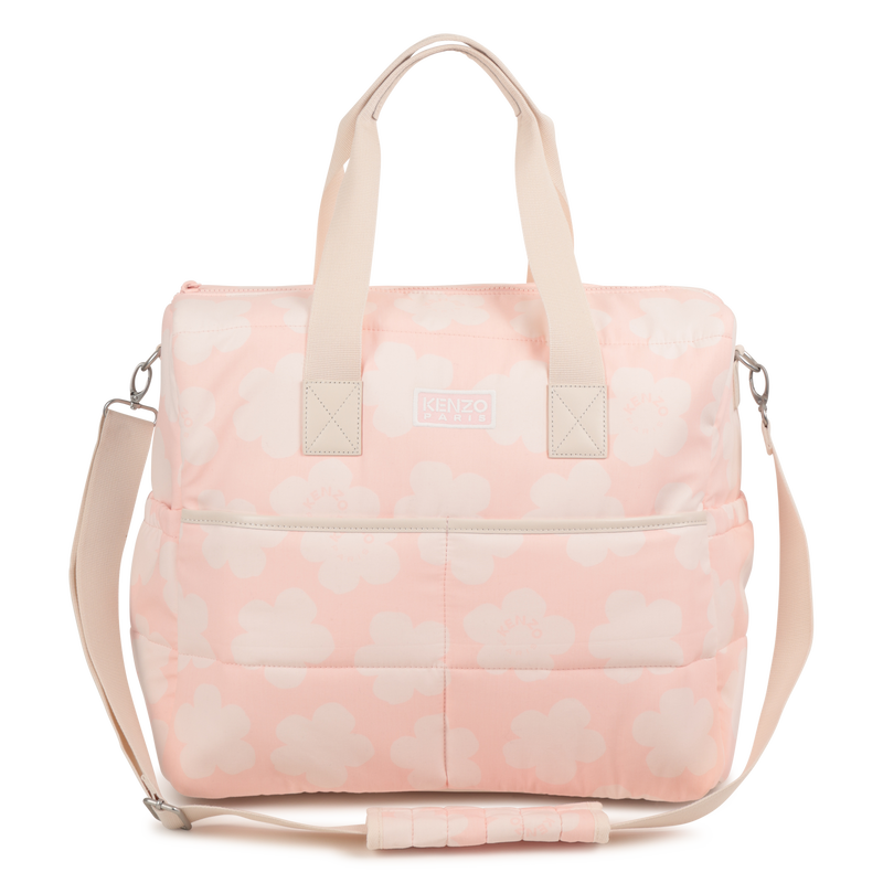 Saco de fraldas acolchoado em popelina estampada KENZO KIDS 
                    UNISEX