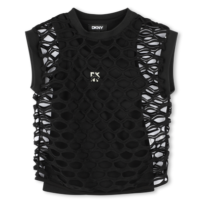 T-shirt 2 em 1 com dois tons DKNY GIRL