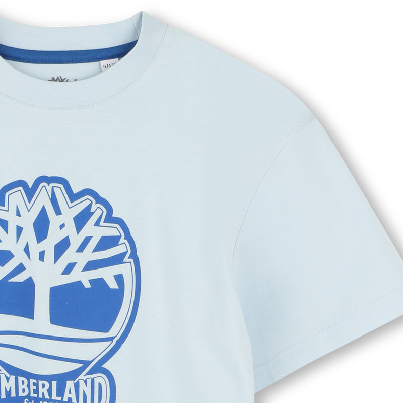 T-shirt bicolor com log&oacute;tipo TIMBERLAND 
                        BOY
