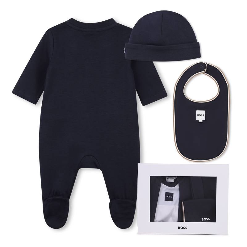 Conjunto de pijama, touca e babador BOSS 
                        BOY