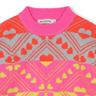 Camisola de malha com padr&otilde;es de cora&ccedil;&atilde;o BILLIEBLUSH 
                    GIRL