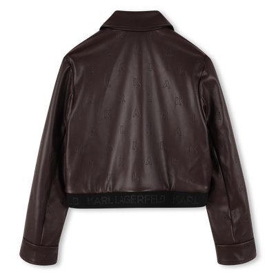 Casaco com fecho de correr KARL LAGERFELD KIDS GIRL