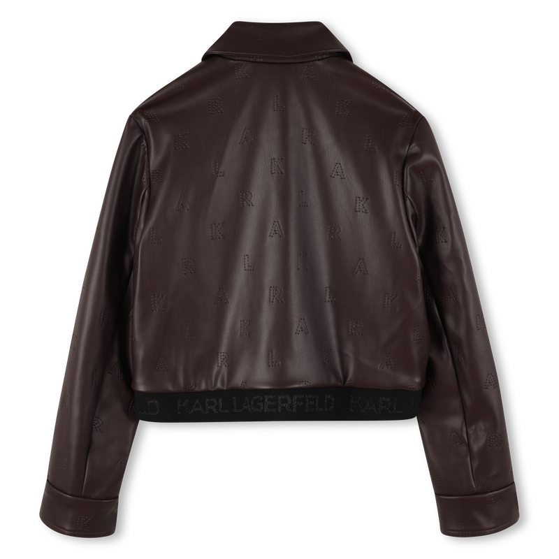 Casaco com fecho de correr KARL LAGERFELD KIDS 
                    GIRL