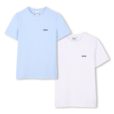 Lote de 2 t-shirts de algod&atilde;o BOSS BOY