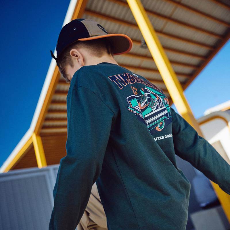 T-shirt de manga comprida em jersey TIMBERLAND 
                        BOY