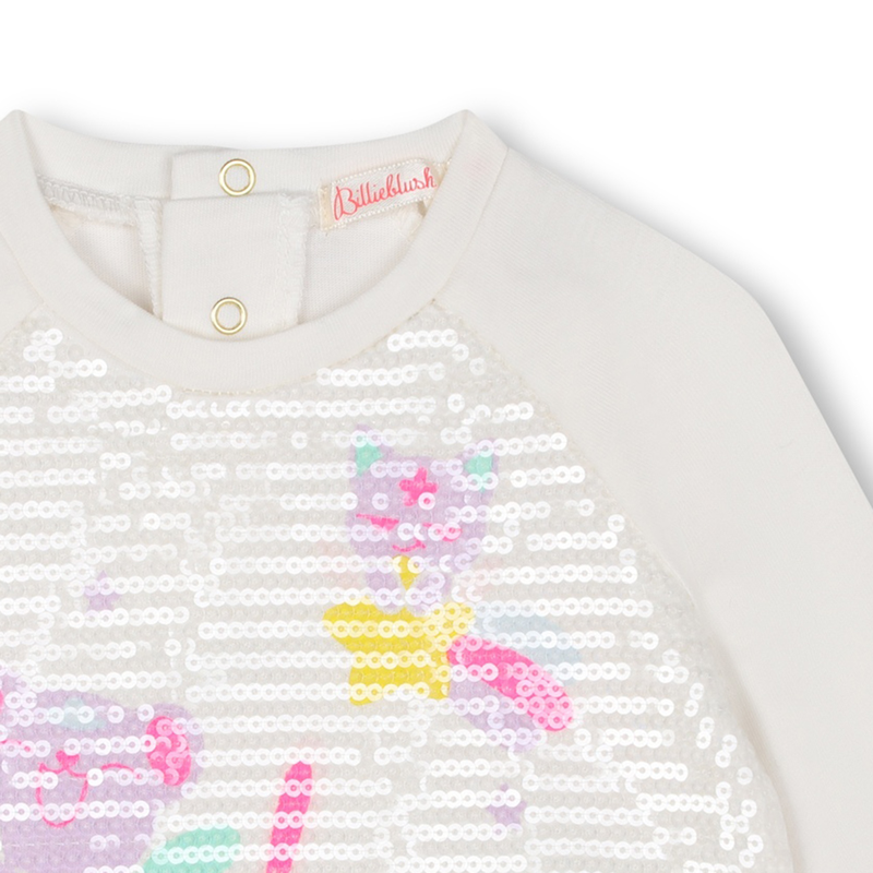 T-shirt de algod&atilde;o lantejoulas BILLIEBLUSH 
                        GIRL