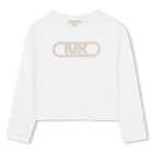 T-shirt de manga comprida em jersey MICHAEL KORS 
                    GIRL