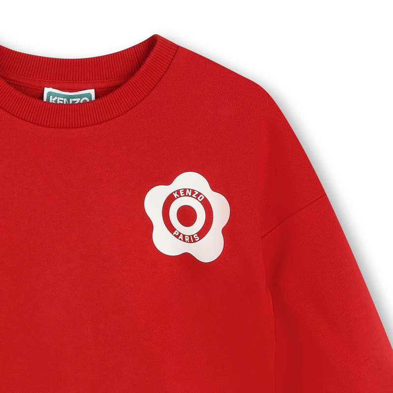 Sweatshirt em molet&atilde;o algod&atilde;o KENZO KIDS 
                        GIRL