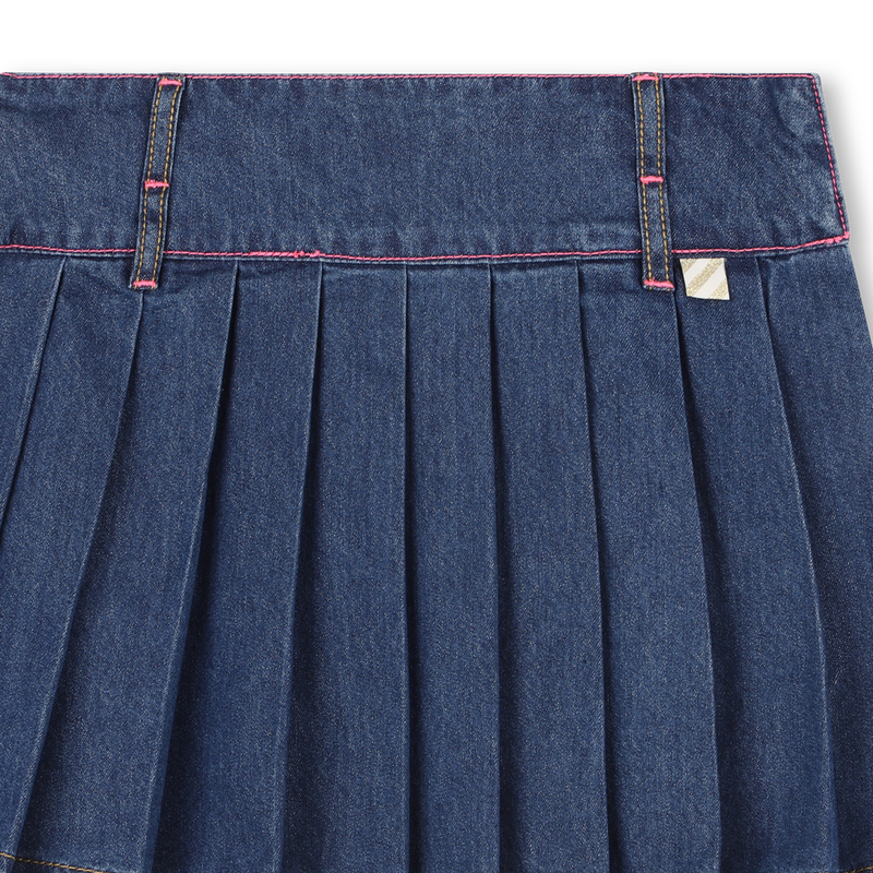 Saia jeans plissada BILLIEBLUSH 
                        GIRL