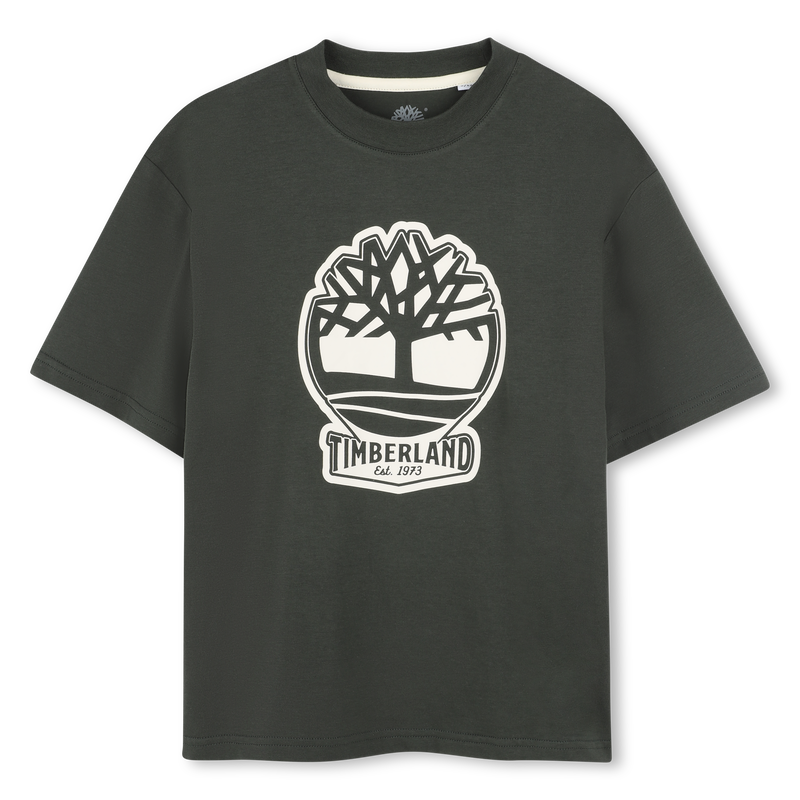 T-shirt bicolor com log&oacute;tipo TIMBERLAND 
                        BOY