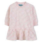 Vestido de l&atilde; estampado KENZO KIDS 
                    GIRL