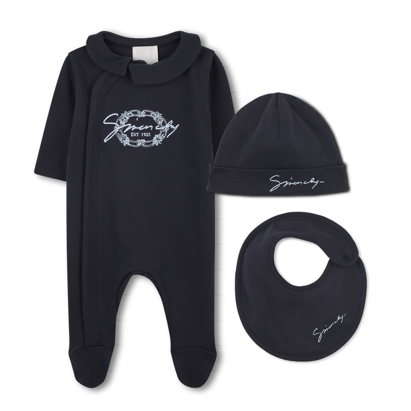Conjunto de pijama, chapéu e babador GIVENCHY 
                    UNISEX